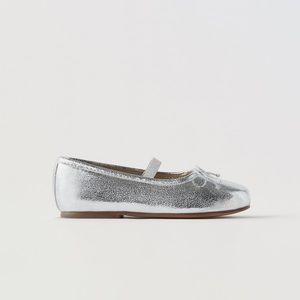 Toddler Zara metallic ballet flat